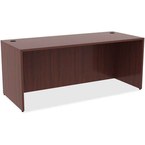 Rectangular Lam Desk, 72" x 30" x 29-1/2", Mahogany