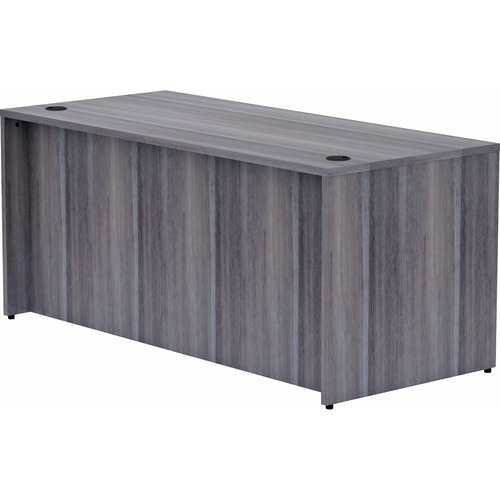 Desk Shell, Rectangular, 66" x 30" x 29-1/2", Weathered Charcoal