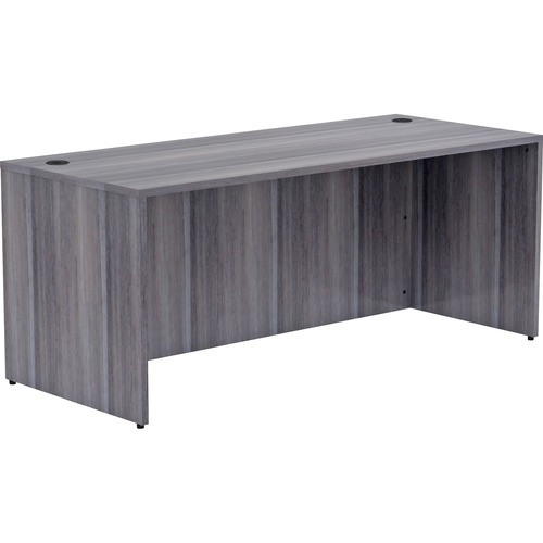Desk Shell, Rectangular, 72" x 30" x 29-1/2", Weathered Charcoal