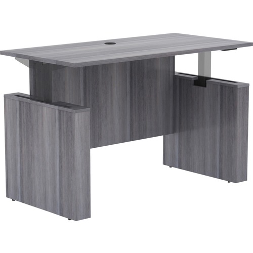 Sit-Stand Desk Shell, Essentials, 60"x29"x29-49", Charcoal