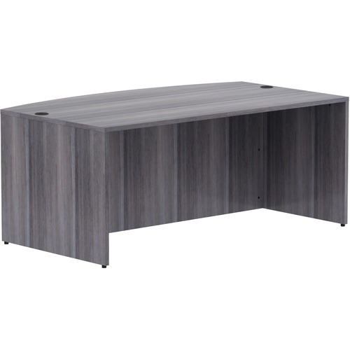 Desk, Bow, Laminate, 71 X 41, Woodgrain Cherry
