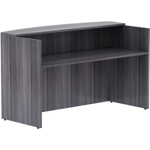 Reception Desk, 72" x 36" x 42-1/2", Weathered Charcoal