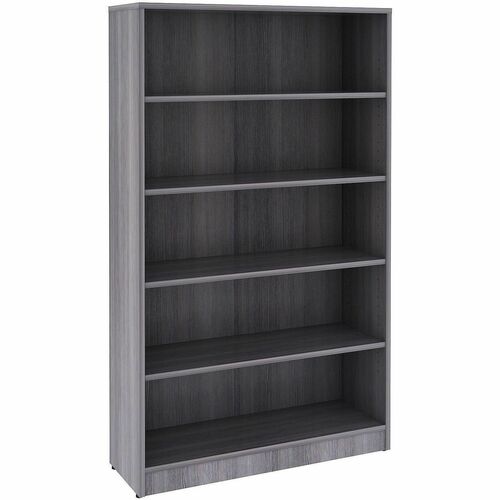 Bookcase, 5-Shelf, 36x12x60, Wood Color