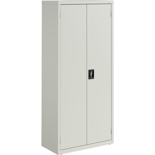 Storage Cabinet, 4 Shelves, 180 lb/Shelf, 30" x 15" x 66", Light Gray