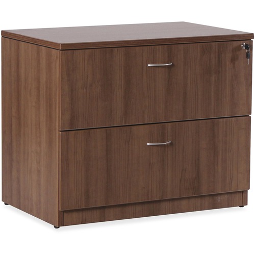 2-Drw Lateral File, 35" x 22" x 29-1/2", Walnut