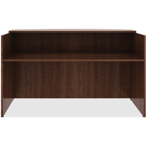 Reception Desk, 72" x 36" x 42-1/2", Walnut