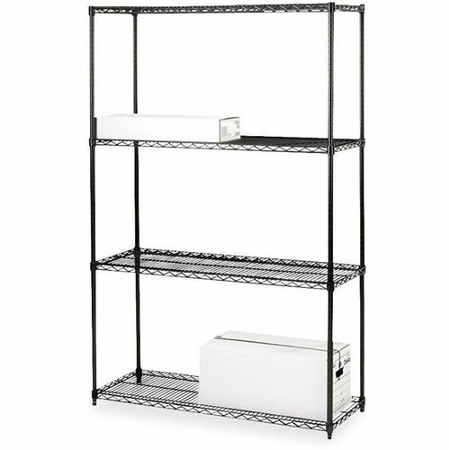 Rack, Wire, 4-Tier, 36x18, Black
