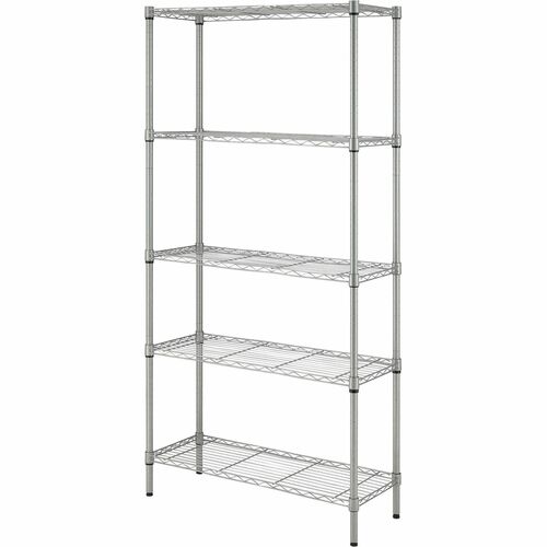 Shelving, Light, 5 Tier, Silver