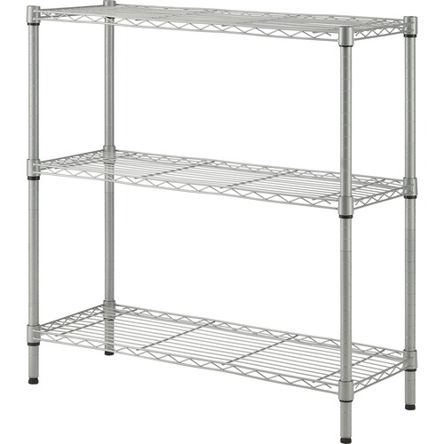 Shelving, Light, 3 Tier, Silver
