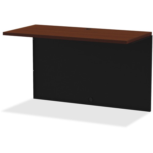 Desk Bridge, 24" x 48", Black/Walnut