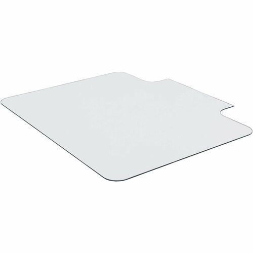 Chairmat, With Lip, Tempered Glass, 1000 lb Cap, 48" x 36", Clear