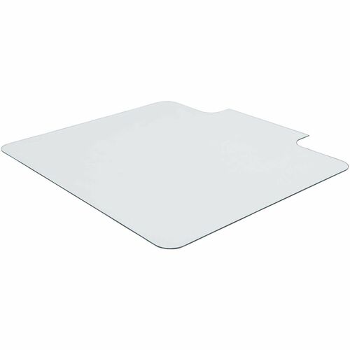 Chairmat, With Lip, Tempered Glass, 1000 lb Cap, 45" x 53", Clear