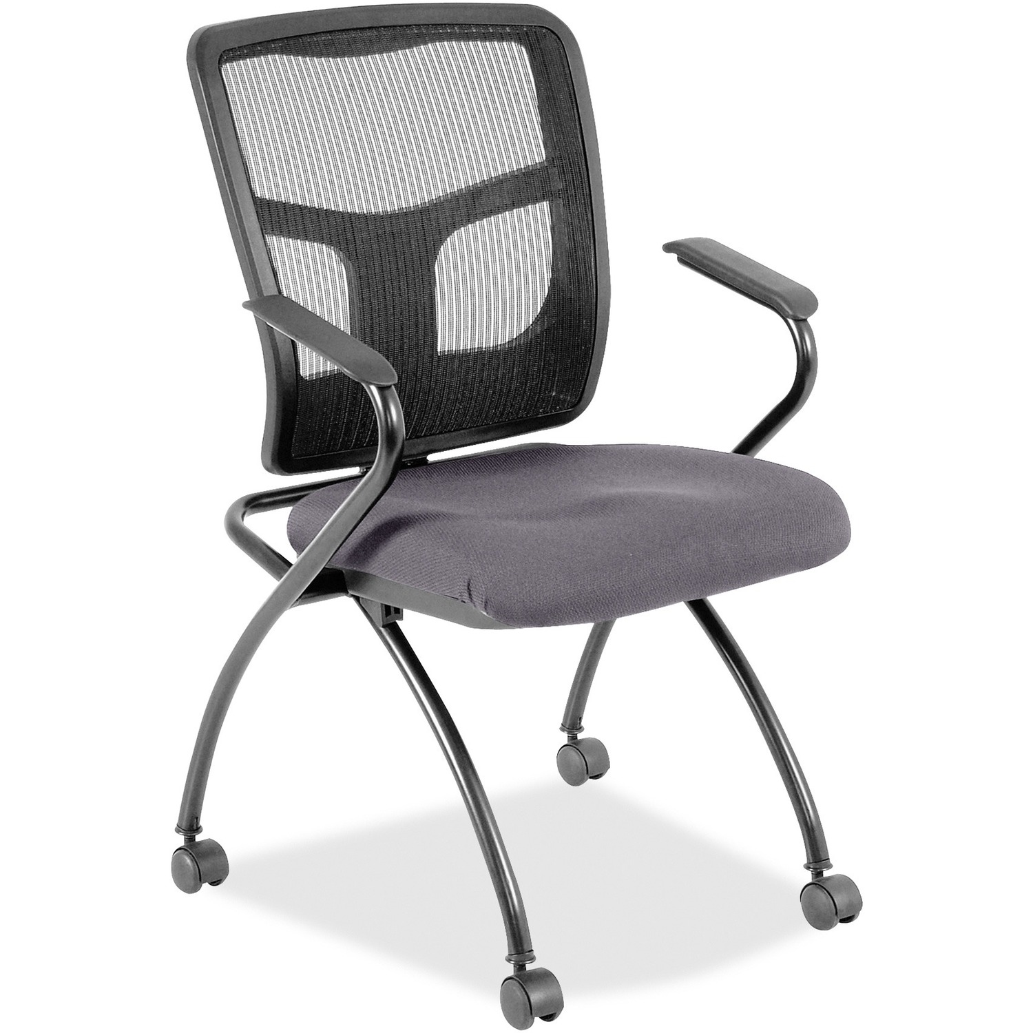 Guest Chair, With Arms, 24-3/8"x24"x37", Carbon 2/CT