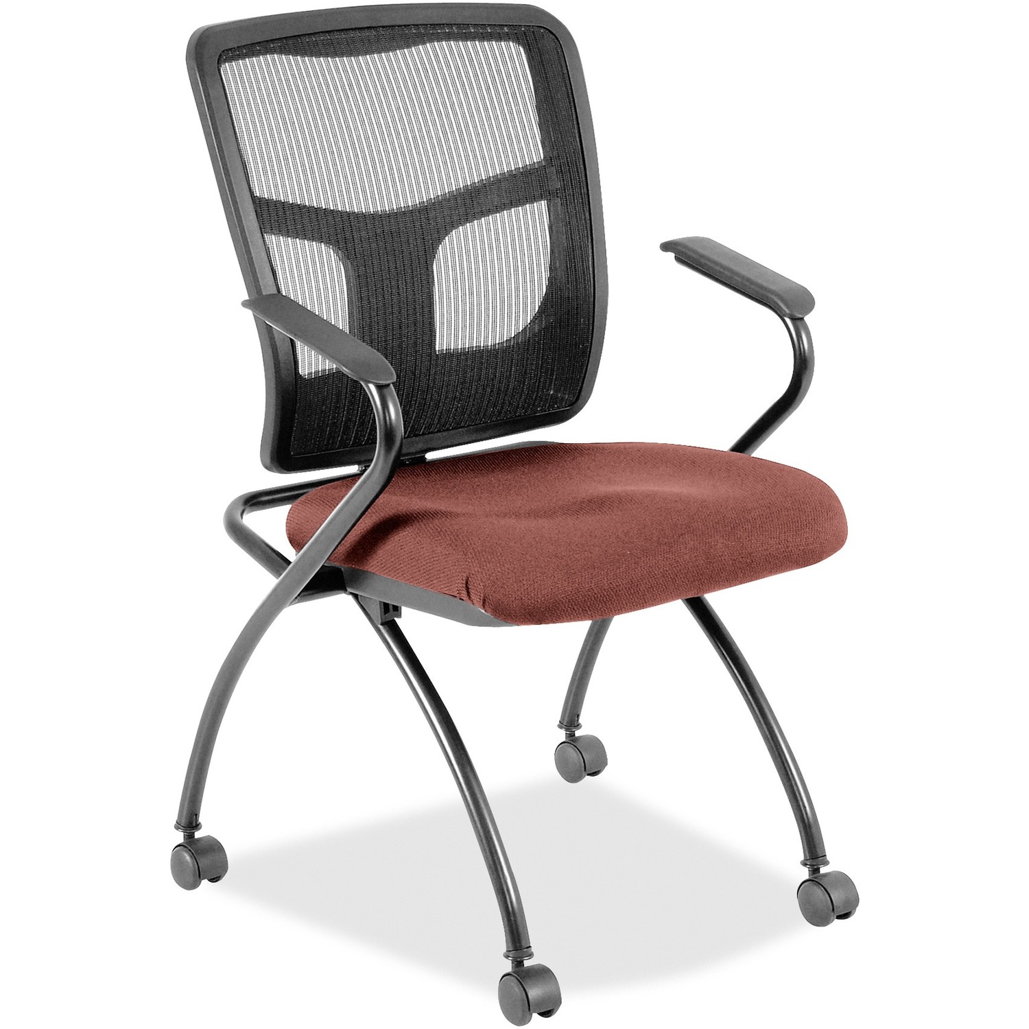 Guest Chair, With Arms, 24-3/8"x24"x37", Cordovan 2/CT