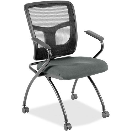 Guest Chair, With Arms, 24-3/8"x24"x37", Fog 2/CT
