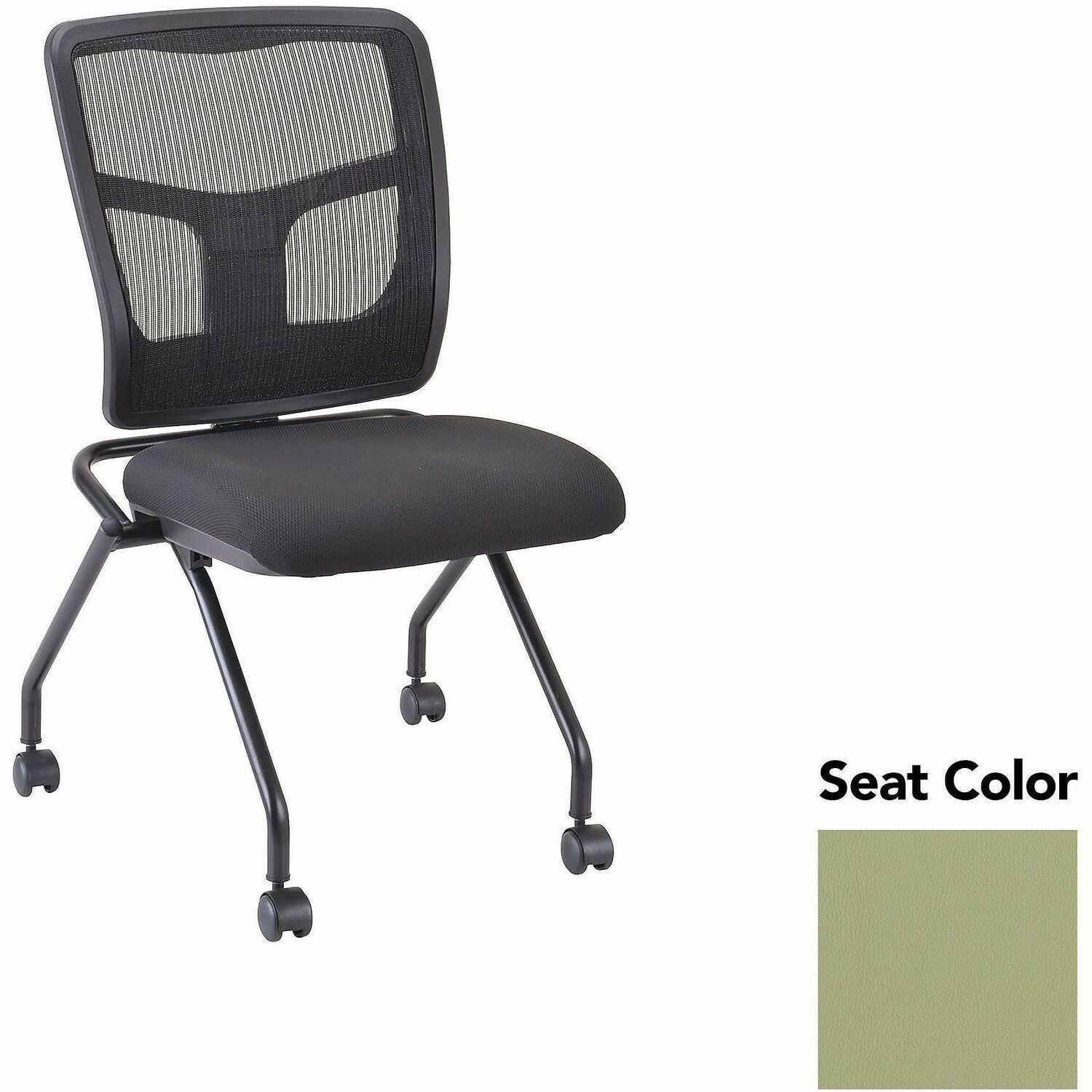 Guest Chair, Mesh Back, 24-2/3" x 24" x 37", Dillon Sage/Black 2/CT