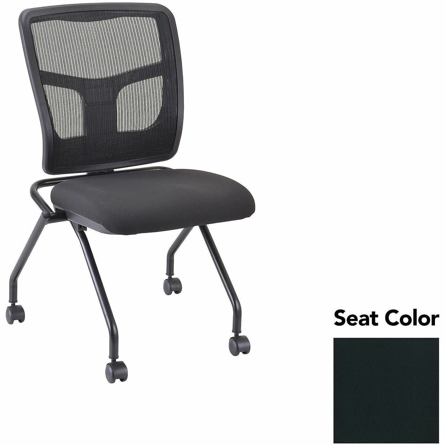 Guest Chair, Mesh Back, 24-2/3"x24"x37", Dillon Black/BK 2/CT