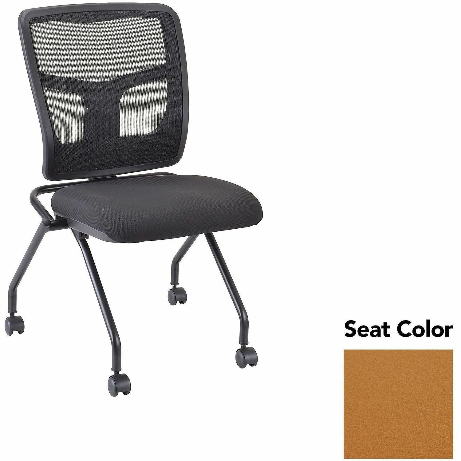 Guest Chair, Mesh Back, 24-2/3" x 24" x 37", Canyon Nutmeg/Black 2/CT