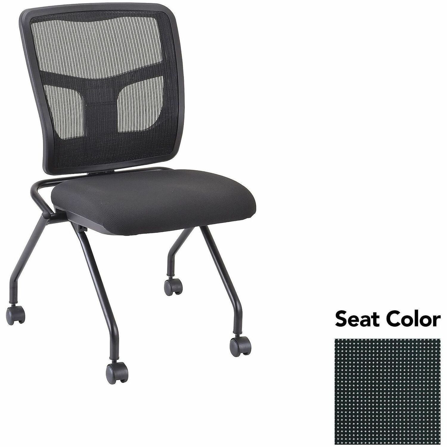 Guest Chair, Mesh Back, 24-2/3"x24"x37", Expo Tuxedo/Black 2/CT