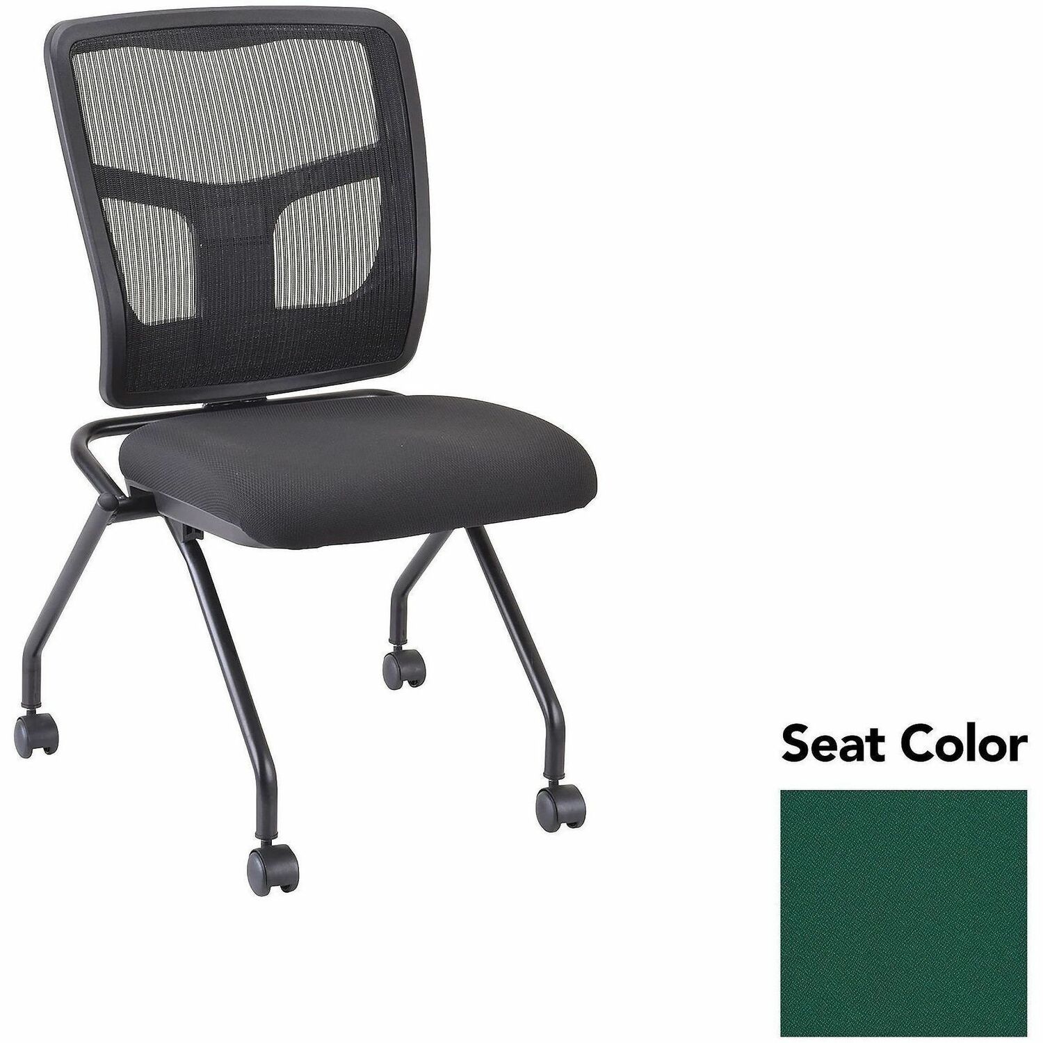 Guest Chair, Mesh Back, 24-2/3"x24"x37", Forte Chive/Black 2/CT