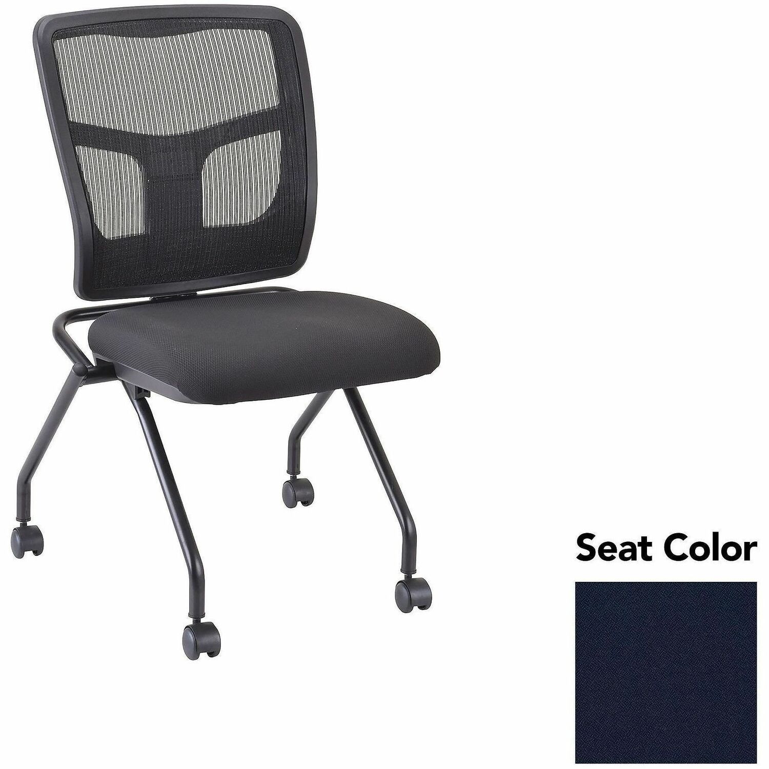 Guest Chair, Mesh Back, 24-2/3"x24"x37", Forte Cadet/Black 2/CT