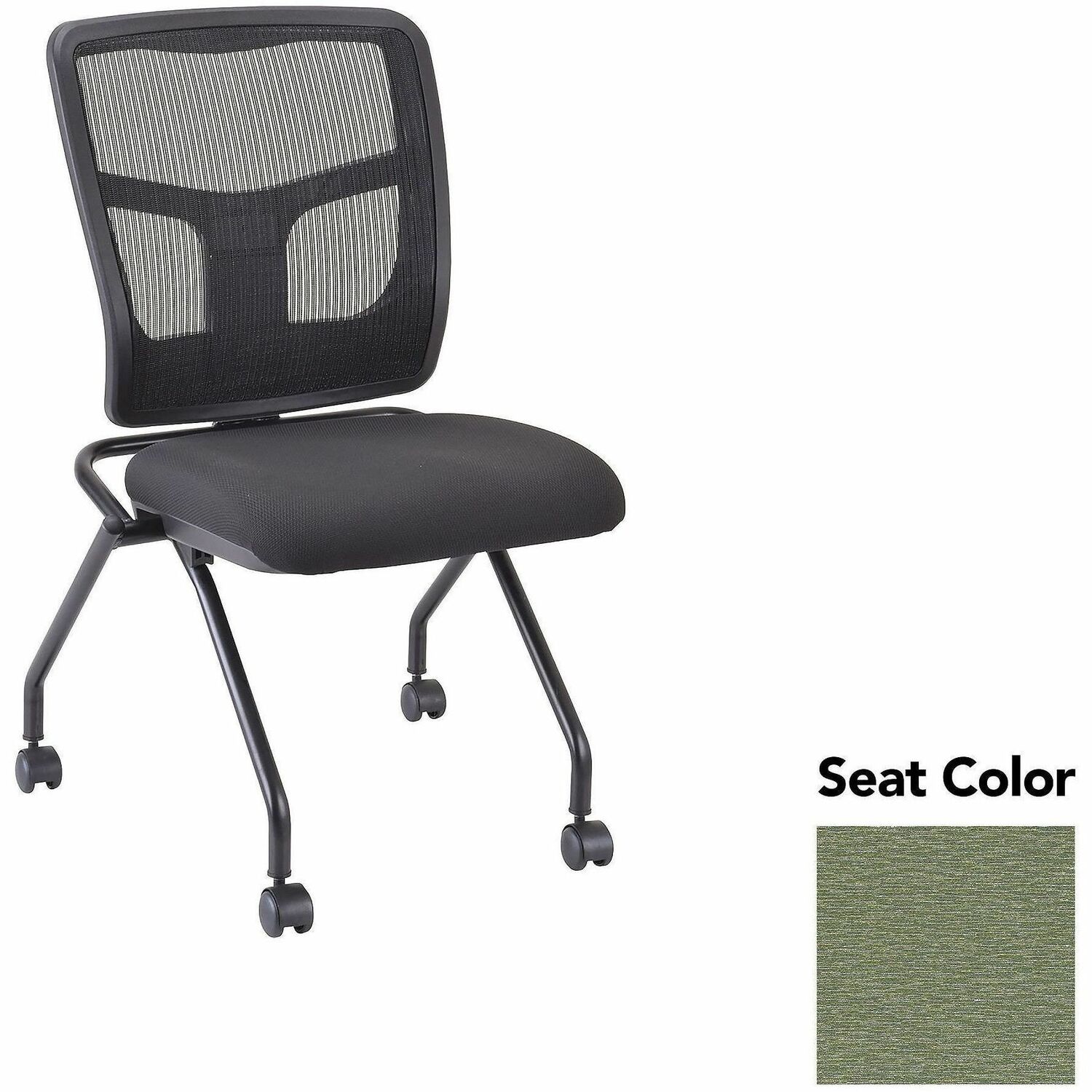 Guest Chair, Mesh Back, 24-2/3"x24"x37", Cress/Black 2/CT