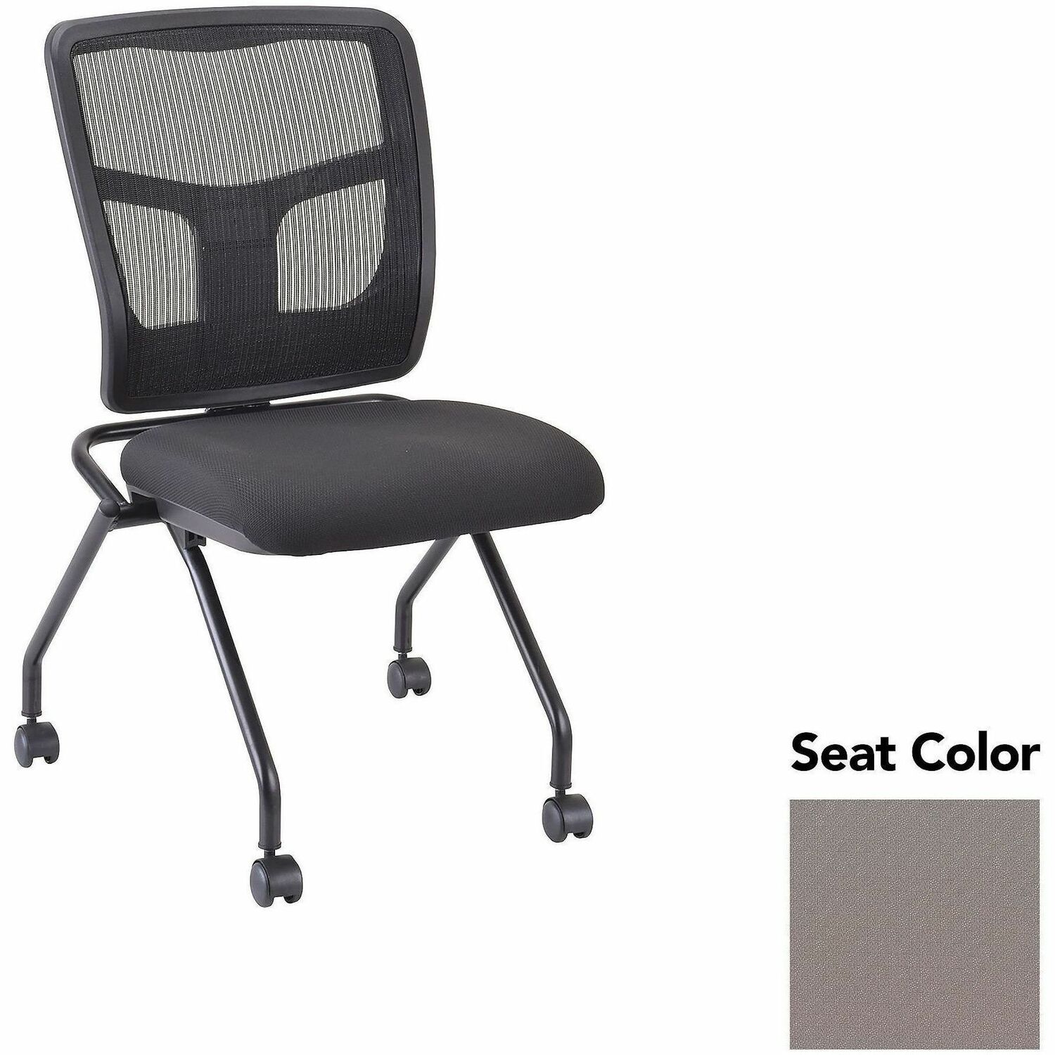 Guest Chair, Mesh Back, 24-2/3"x24"x37", Insight Fossil/Black 2/CT