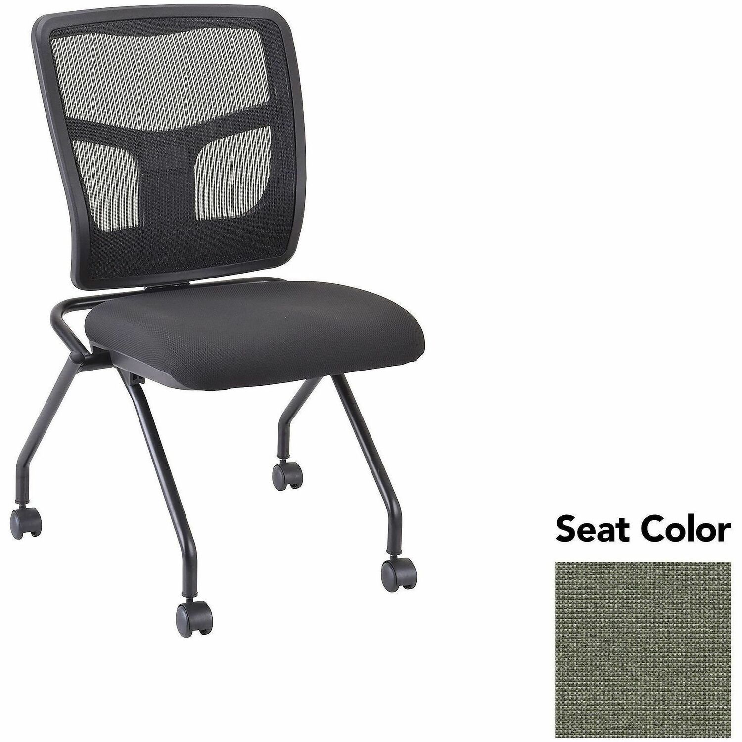 Guest Chair, Mesh Back, 24-2/3"x24"x37", Shire Sage/Black 2/CT