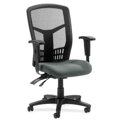 Hi-Back Chair, Fabric Seat, 28-1/2" x 28-1/2" x 45", Expo Fog