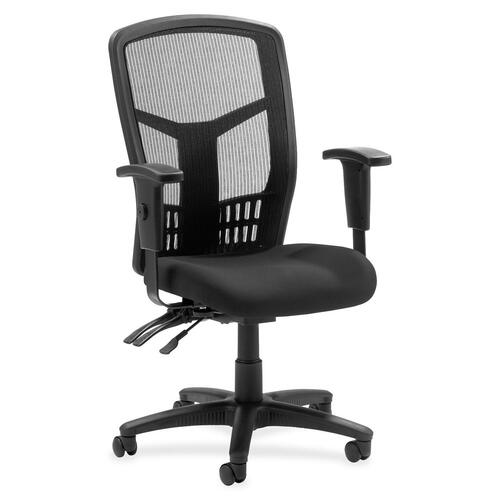 Hi-Back Chair, Fabric Seat, 28-1/2" x 28-1/2" x 45", Tuxedo