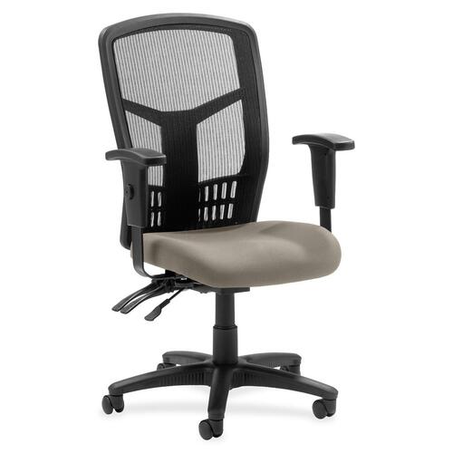 Hi-Back Chair, Fabric Seat, 28-1/2" x 28-1/2" x 45", Fossil