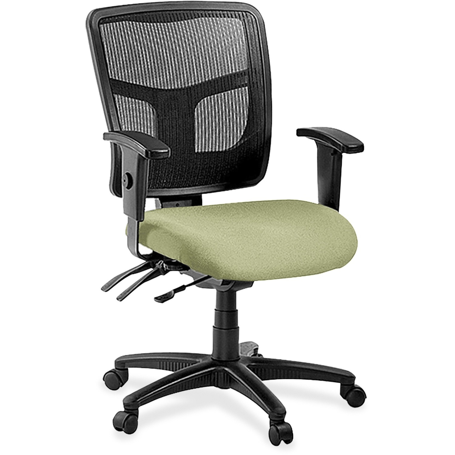 Mid-Back Chair, Vinyl Seat, 25-1/4" x 23-1/2" x 40-1/2", Sage