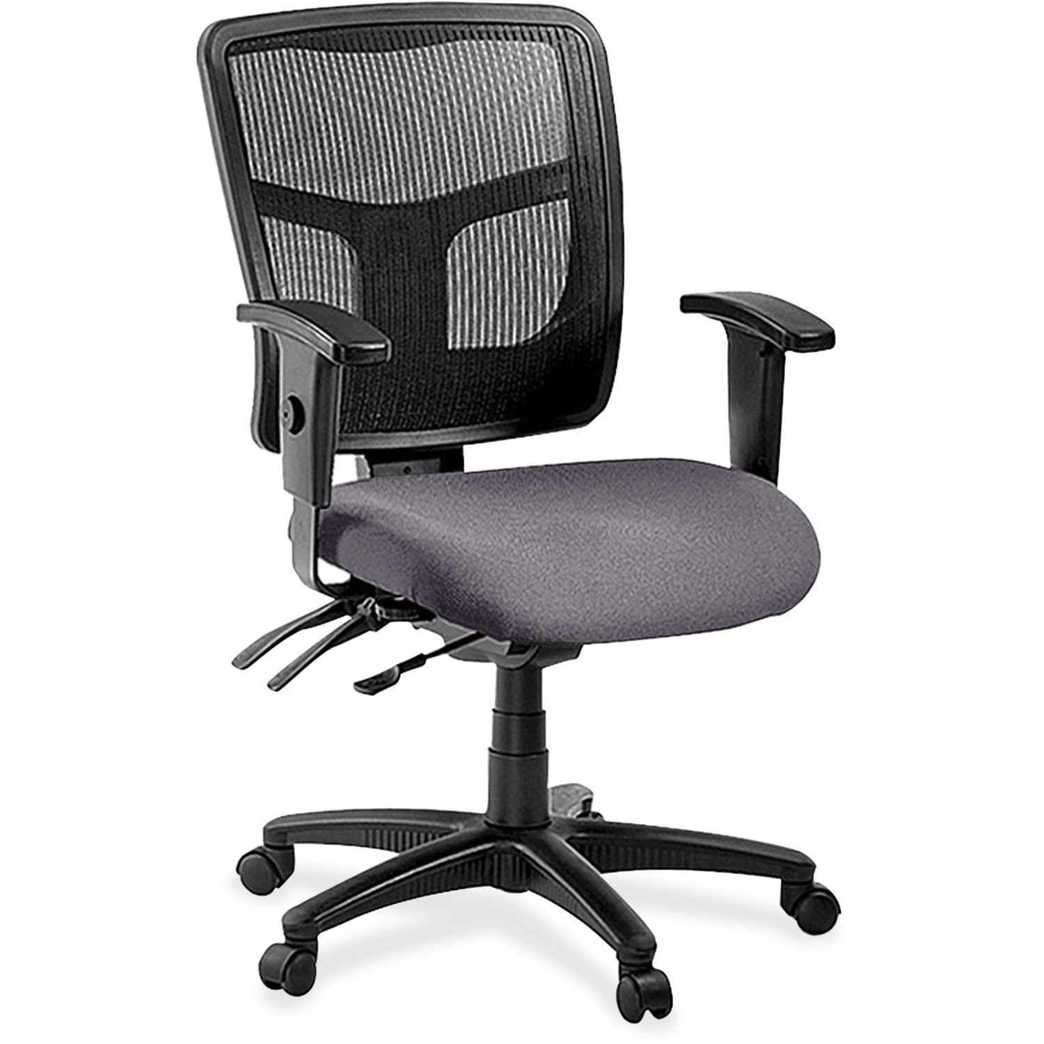 Mid-Back Chair, Vinyl Seat, 25-1/4" x 23-1/2" x 40-1/2", Canyon Metal