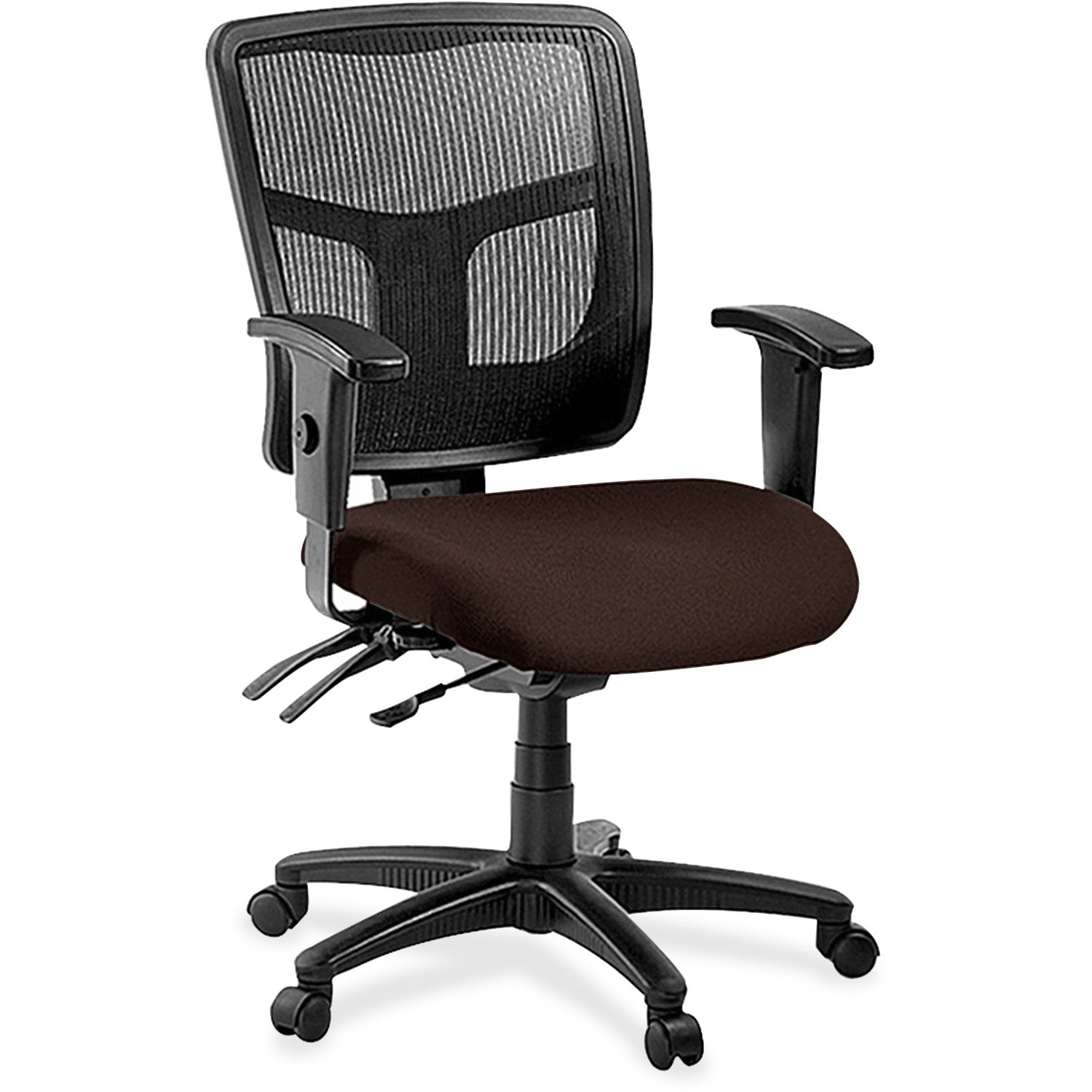 Mid-Back Chair, Vinyl Seat, 25-1/4" x 23-1/2" x 40-1/2", Nightfall