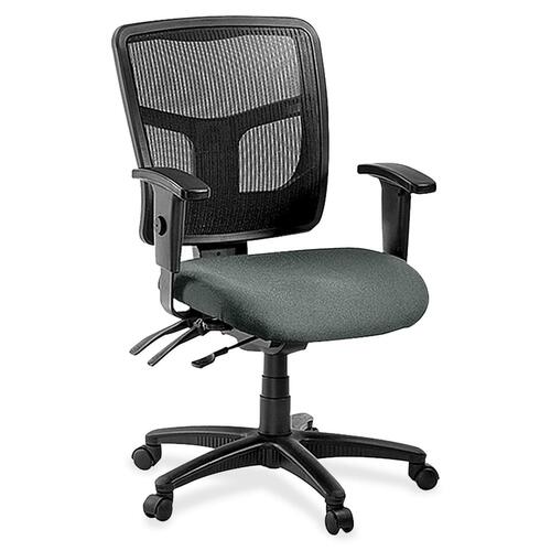 Mid-Back Chair, Fabric Seat, 25-1/4" x 23-1/2" x 40-1/2", Expo Fog