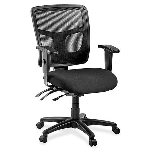 Mid-Back Chair, Fabric Seat, 25-1/4" x 23-1/2" x 40-1/2", Tuxedo
