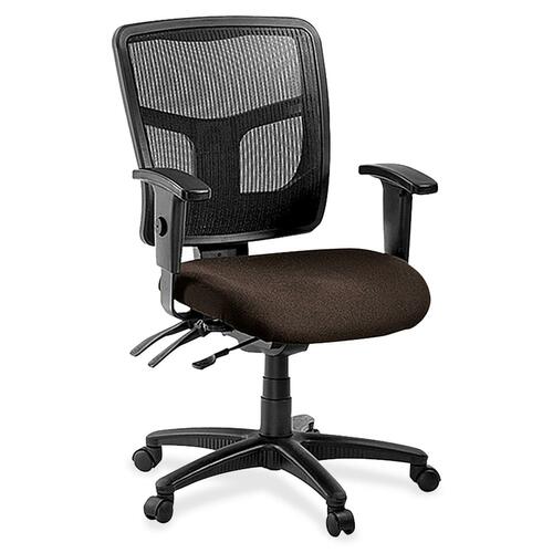 Mid-Back Chair, Fabric Seat, 25-1/4" x 23-1/2" x 40-1/2", Fudge
