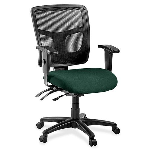 Mid-Back Chair, Fabric Seat, 25-1/4" x 23-1/2" x 40-1/2", Forest