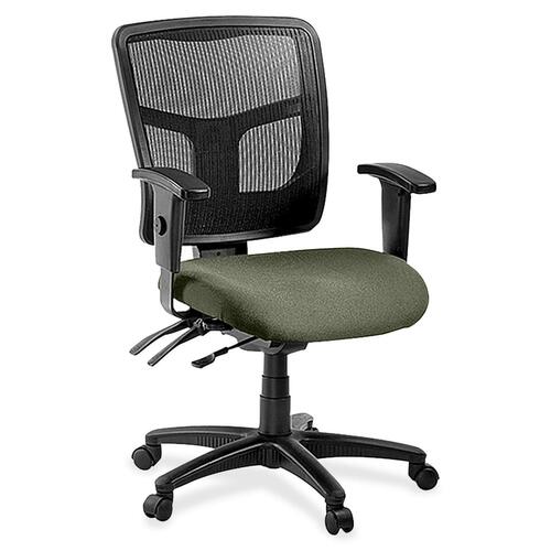 Mid-Back Chair, Fabric Seat, 25-1/4"x23-1/2"x40-1/2", Shire Sage