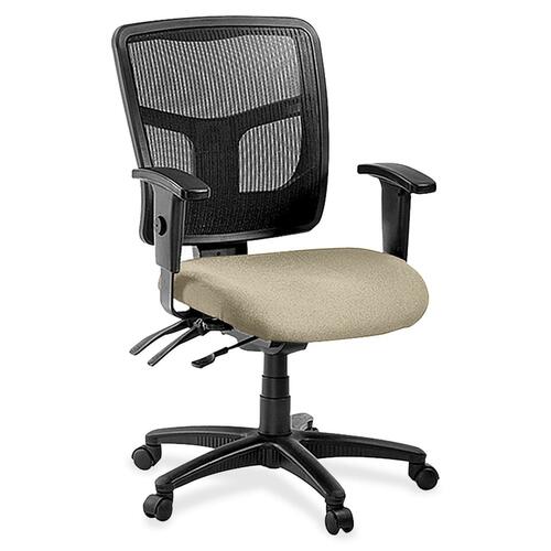 Mid-Back Chair, Fabric Seat, 25-1/4"x23-1/2"x40-1/2", Travertine