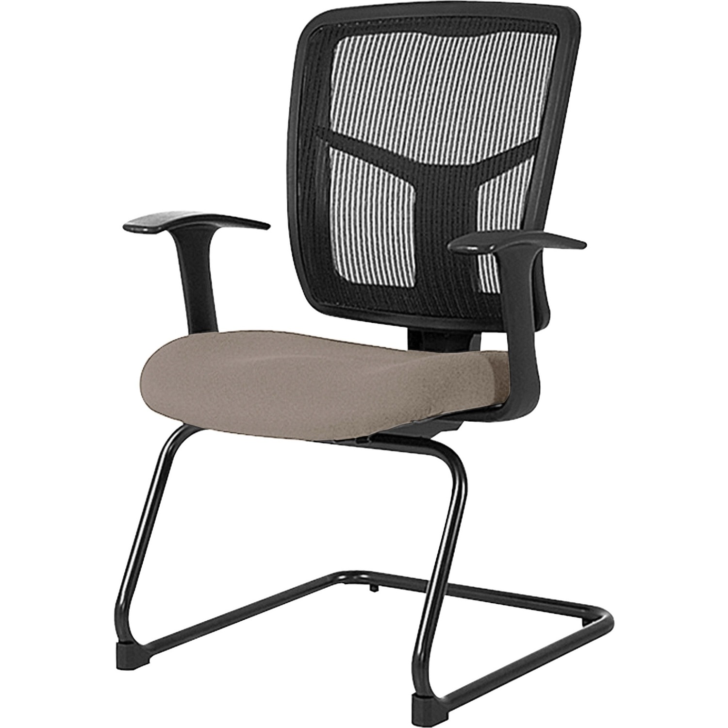 Guest Chair, Mesh Black, Fabric Mesh Seat, 27" x 27-1/2" x 41", Stratus