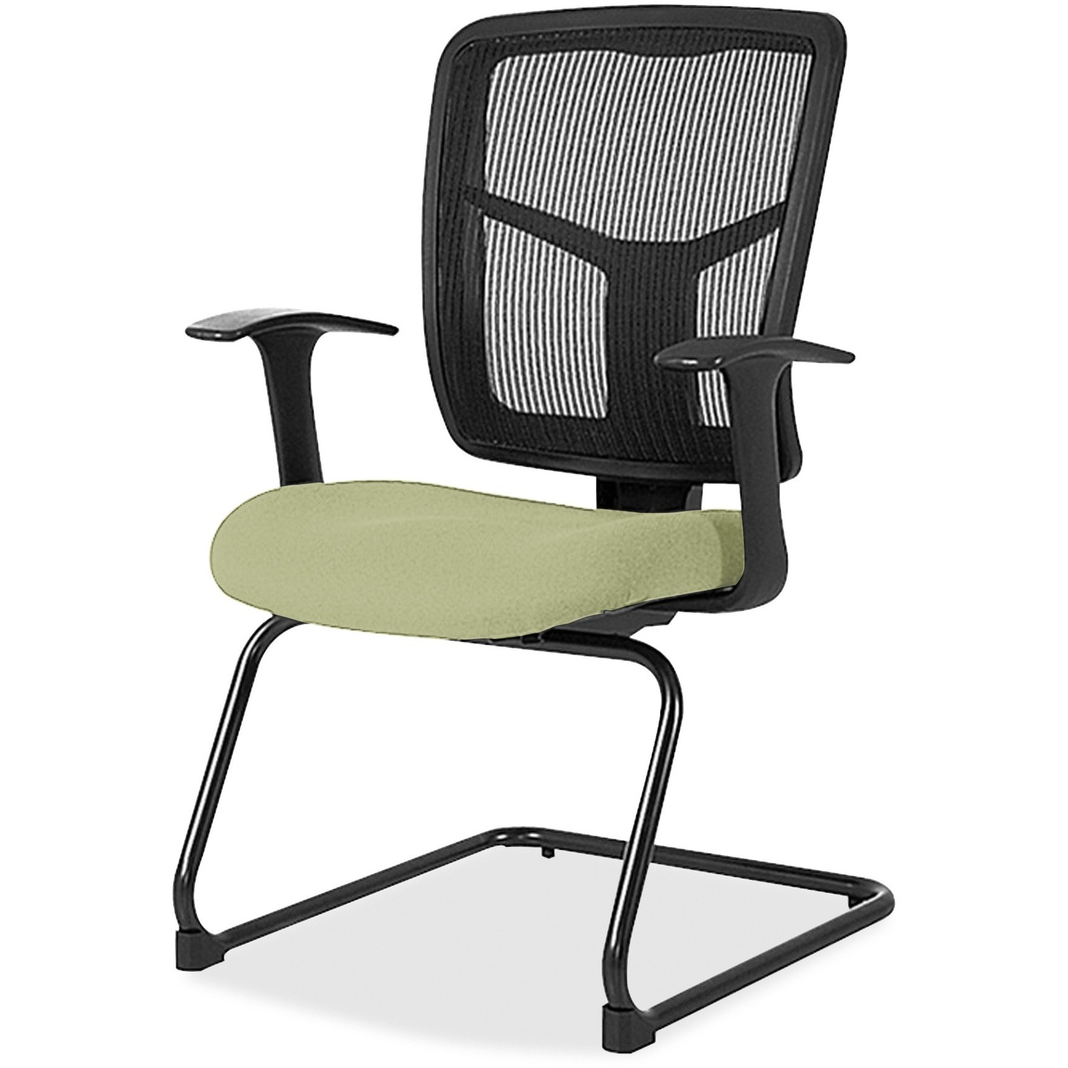Guest Chair, Mesh Back, Vinyl Seat, 27" x 27-1/2" x 41", Dillon Sage