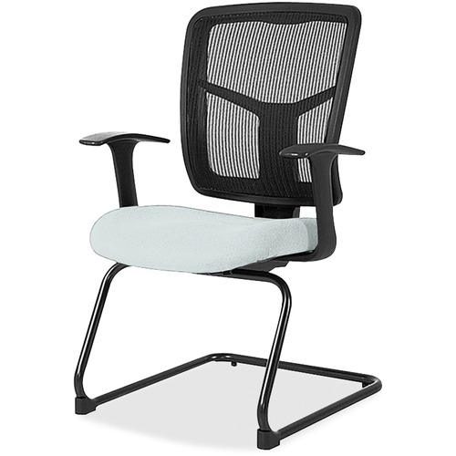 Guest Chair, Mesh Back, Vinyl Seat, 27" x 27-1/2" x 41", Breezy
