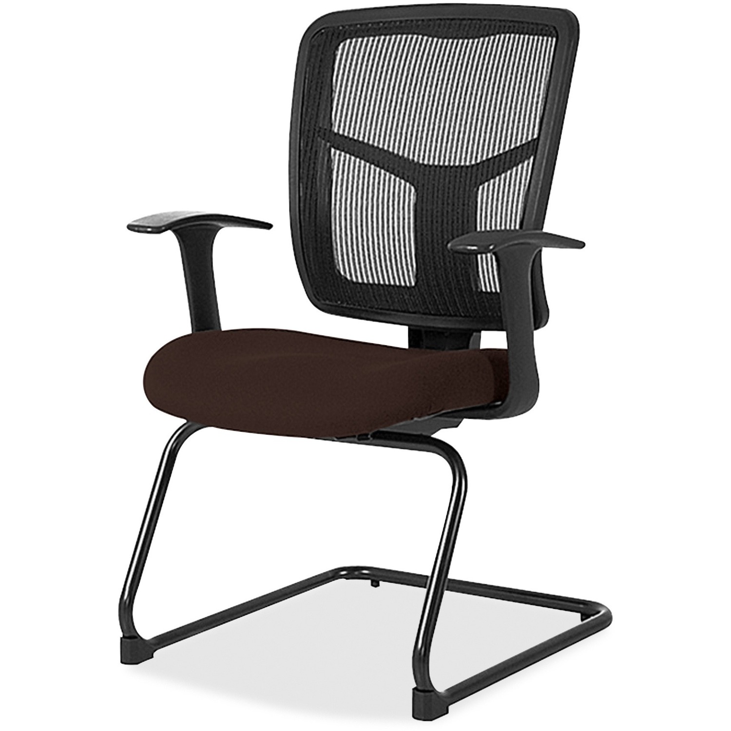 Guest Chair, Mesh Back, Vinyl Seat, 27" x 27-1/2" x 41", Nightfall
