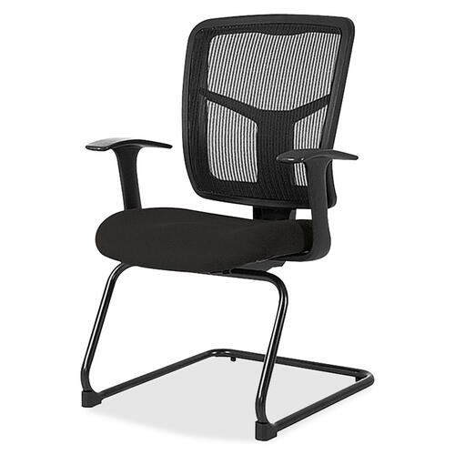 Guest Chair, Fabric Seat, 27" x 27-1/2" x 41", Perfection Black