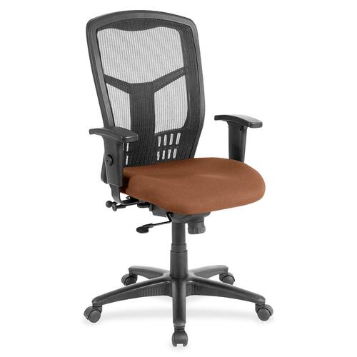 Hi-Back Chair, Vinyl Seat, 28-1/2" x 28-1/2" x 45", Nutmeg