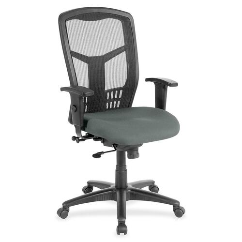 Hi-Back Chair, Fabric Seat, 28-1/2" x 28-1/2" x 45", Expo Fog