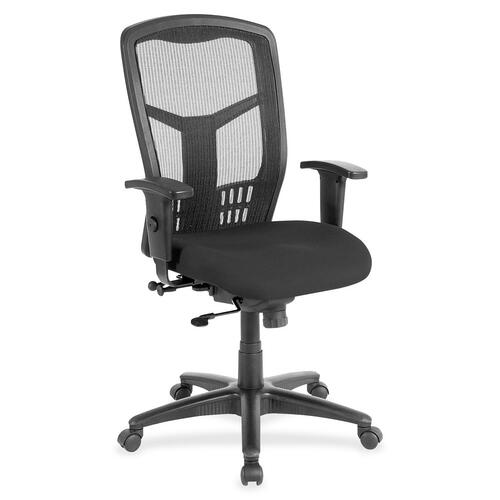 Hi-Back Chair, Fabric Seat, 28-1/2" x 28-1/2" x 45", Tuxedo