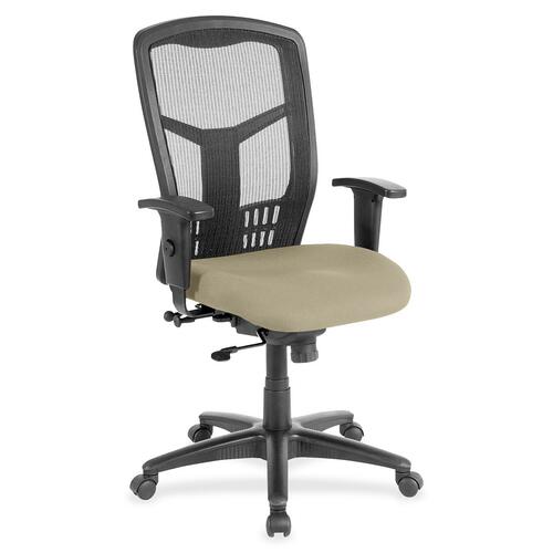 Hi-Back Chair, Fabric Seat, 28-1/2" x 28-1/2" x 45", Pumice