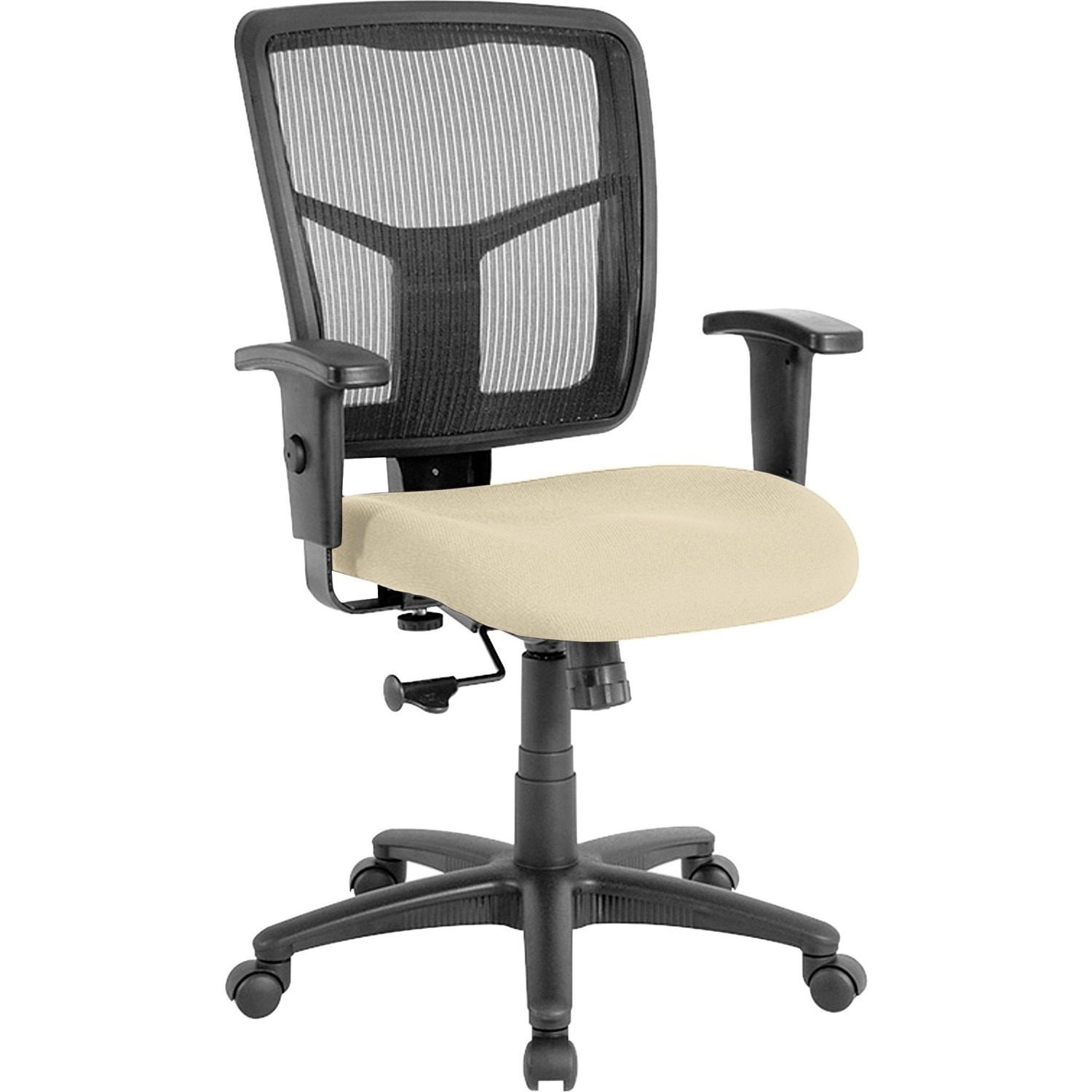 Mid-Back Chair, 25-1/4"x23-1/2"x40-1/2", Buff